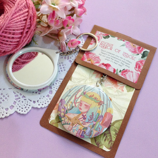 lanut_Imbolc Seasoning Keychain Mirror Button