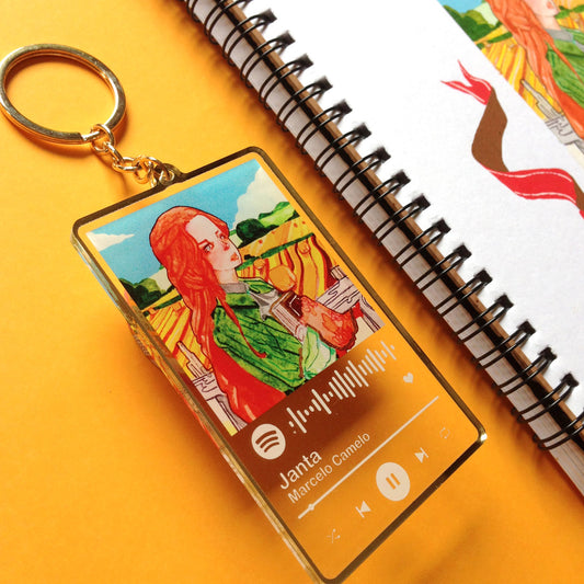 lanut_The Wanderer Lady of Book keychain