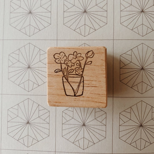 Catdoo rubber stamp - mini Jar of flowers (CD211013)