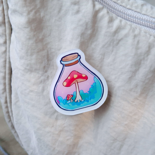 Wizn Art Mushroom Acrylic Pin
