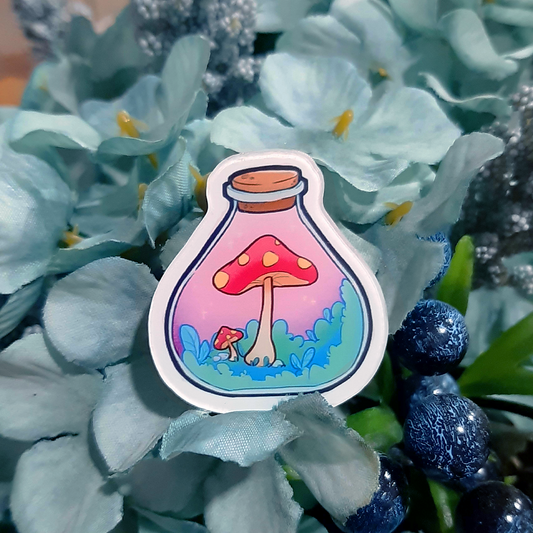 Wizn Art Mushroom Acrylic Pin
