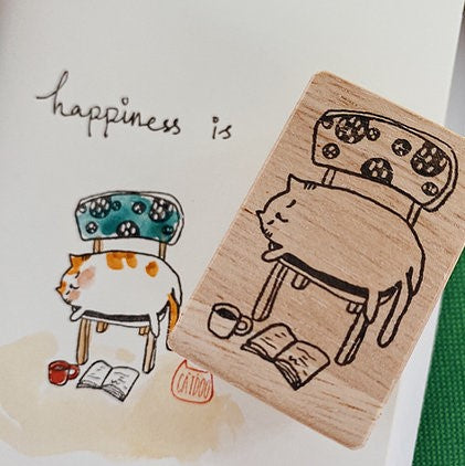 Catdoo Rubber Stamp - Napping meow (CD2580019)