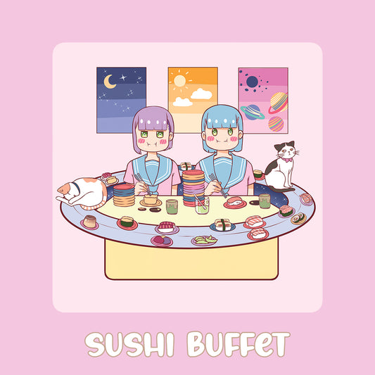 Art print - Sushi buffet
