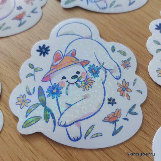 Waterproof Stickers (Holo) // Pika Pika: Samo Chan