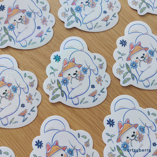 Waterproof Stickers (Holo) // Pika Pika: Samo Chan