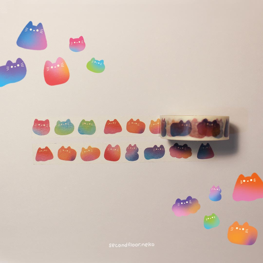 secondfloor.neko | Abstract Cats Washi Tape