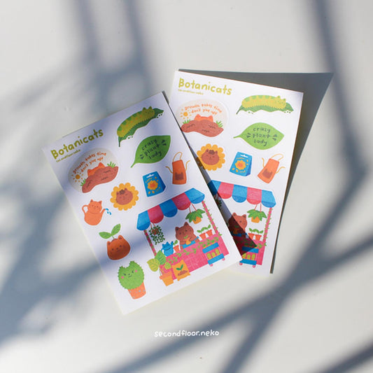 secondfloor.neko | Botanicats Sticker Sheet