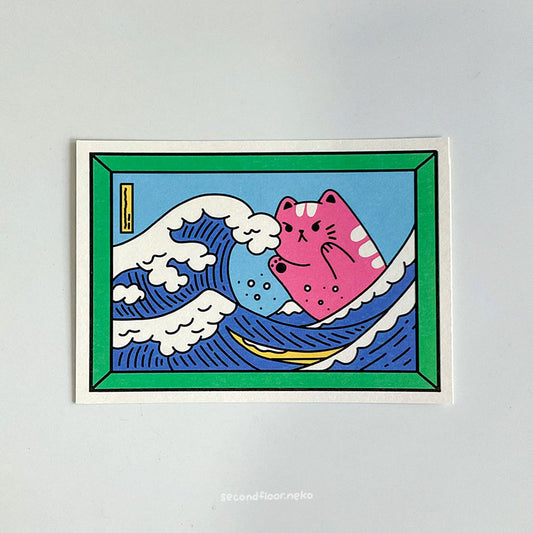 secondfloor.neko | Catto Art Gallery Postcard - Great Meow
