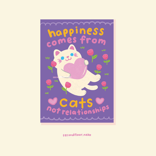 secondfloor.neko | Relationship Cat Postcard