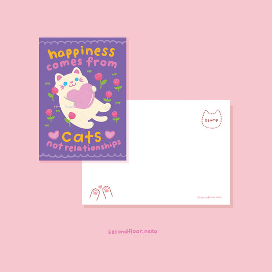secondfloor.neko | Relationship Cat Postcard