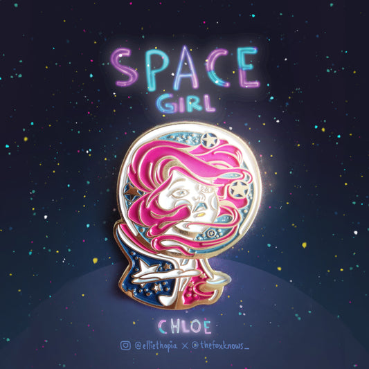 Space Girl Pin
