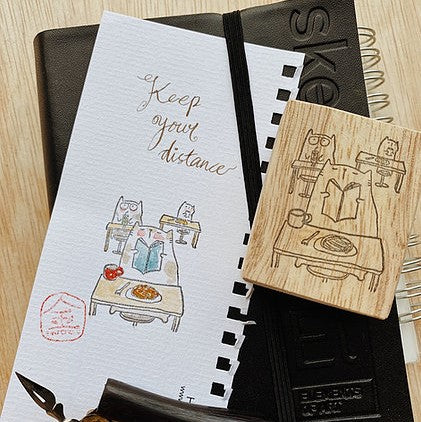 Catdoo rubber stamp - Social distance (CD3691996)