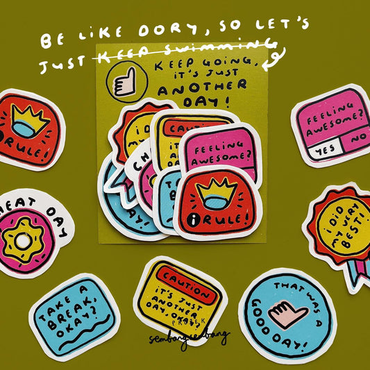 Sticker Pack - Keep Going, It's Just Another Day