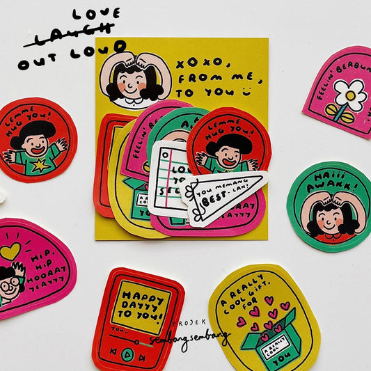 Sticker Pack - xoxo, from me to you