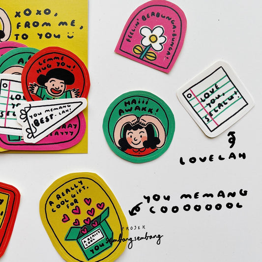 Sticker Pack - xoxo, from me to you