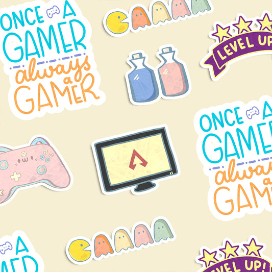 Gamer Stickers (Pack of 6)