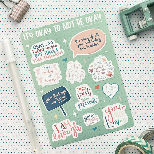 It's Okay to Not be Okay Sticker Sheet