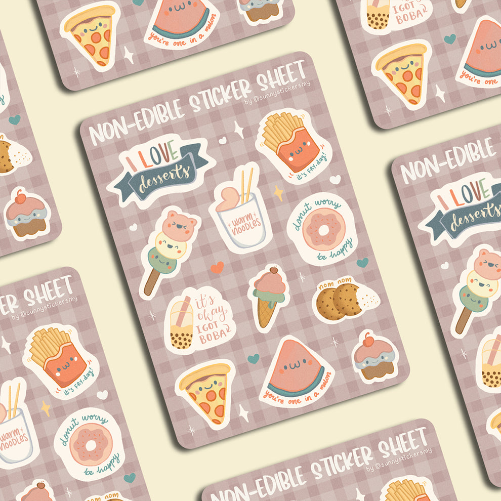 Non-Edible Sticker Sheet – chub.my