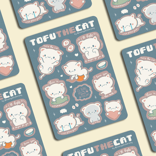 Tofu the Cat Sticker Sheet