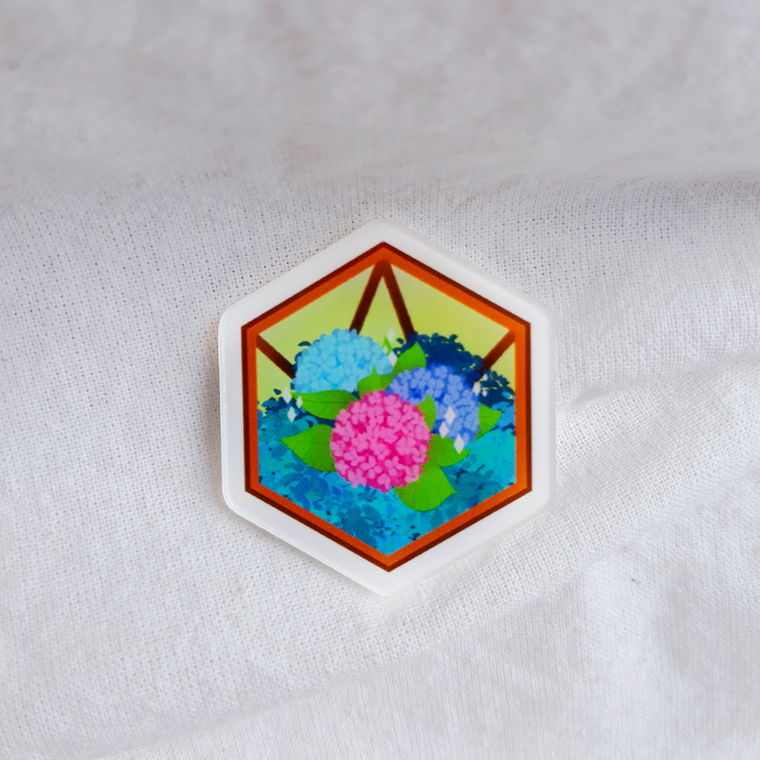 Wizn Art Terrarium Acrylic Pin