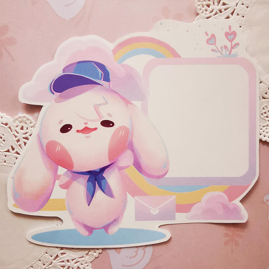 Writable Bunny Note-Sticker